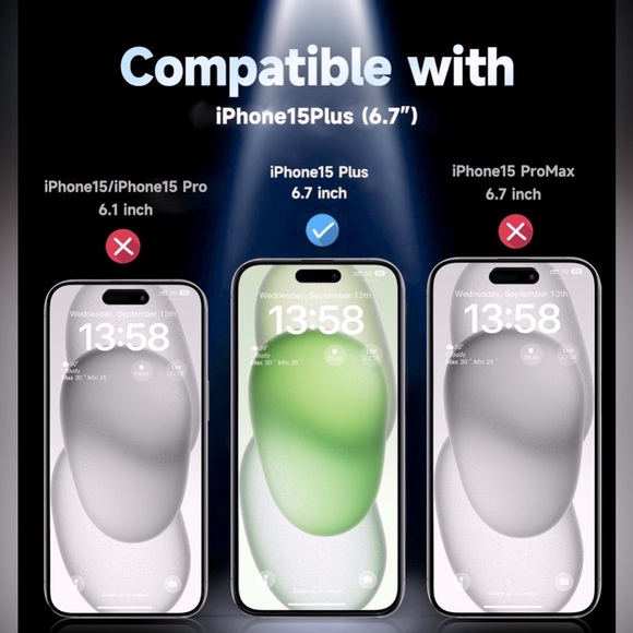 iPhone 15 plus - Tempered glass screen protectors - Picture 6 of 6